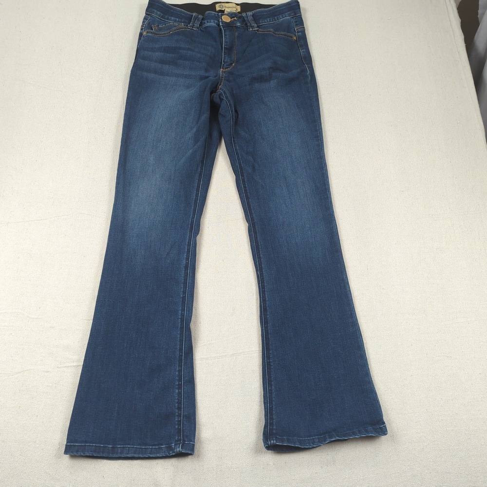 Democracy Jeans Womens 8 Blue Ab Technology Boot Cut Stretch Western Cowgirl